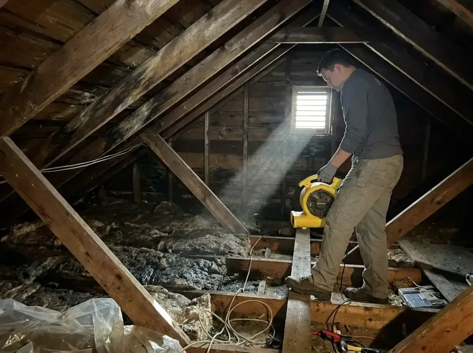 attic-water-damage-drying-proc-007 — frequently asked questions, Emergency Water Extraction & 24/7 Flood Response in Bay Min…
